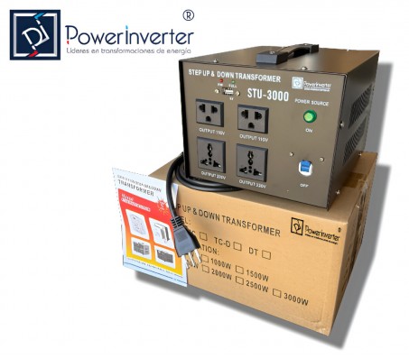 TRANSFORMADOR BIDIRECCIONAL 220VAC A 110VAC 3000W